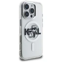 Karl Lagerfeld IML Glitter Karl & Choupette Sketch Logo MagSafe Apple iPhone 16 Pro Max clear