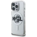Karl Lagerfeld IML Glitter Karl & Choupette Sketch Logo MagSafe Apple iPhone 16 Pro clear