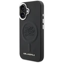 Karl Lagerfeld Initial & Metal Logo MagSafe Apple iPhone 16 black