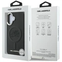 Karl Lagerfeld Initial & Metal Logo MagSafe Apple iPhone 16 black