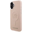 Karl Lagerfeld Initial & Metal Logo MagSafe Apple iPhone 16 Plus pink