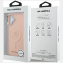 Karl Lagerfeld Initial & Metal Logo MagSafe Apple iPhone 16 Plus pink