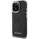 Karl Lagerfeld Initial & Metal Logo MagSafe Apple iPhone 16 Pro black
