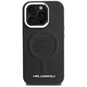 Karl Lagerfeld Initial & Metal Logo MagSafe Apple iPhone 16 Pro black