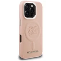 Karl Lagerfeld Initial & Metal Logo MagSafe Apple iPhone 16 Pro Max pink