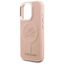 Karl Lagerfeld Initial & Metal Logo MagSafe Apple iPhone 16 Pro Max pink