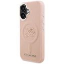 Karl Lagerfeld Initial & Metal Logo MagSafe Apple iPhone 16 pink