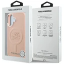 Karl Lagerfeld Initial & Metal Logo MagSafe Apple iPhone 16 pink