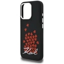 Karl Lagerfeld Silicone Heart Sign Logo MagSafe Apple iPhone 16 Pro black