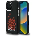 Karl Lagerfeld Silicone Heart Sign Logo MagSafe Apple iPhone 16 Pro Max black