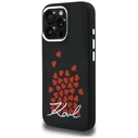 Karl Lagerfeld Silicone Heart Sign Logo MagSafe Apple iPhone 16 Pro Max black