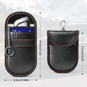 Tech-Protect KLR100 Pouch Keyless RFID Signal Blocker Case Carbon Black/red