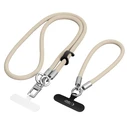 Tech-protect C10s Rope Crossbody & Wrist Leash Desert Beige/titanium
