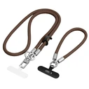 Tech-protect C10s Rope Crossbody & Wrist Leash Walnut Brown/titanium