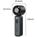 USAMS Ice-Cooling Digital High-Speed 2000mAh Handheld Cooling Fan Black