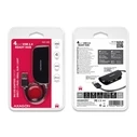 USB Hub Axagon Axagon Hue-X4b 4-Po Rt Usb 2.0 Black