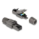 Βύσμα Δικτύου Delock RJ45 CAT 8.1 STP 86514, tool-free, γκρι