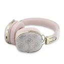 Guess Wireless over-ear headphones Bluetooth ENC Metal 4G Script Logo pink