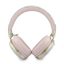 Guess Wireless over-ear headphones Bluetooth ENC Metal 4G Script Logo pink