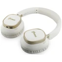 Guess Wireless over-ear headphones Bluetooth ENC Rectangle Metal Script white