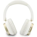 Guess Wireless over-ear headphones Bluetooth ENC Rectangle Metal Script white