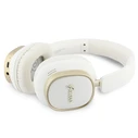 Guess Wireless over-ear headphones Bluetooth ENC Rectangle Metal Script white