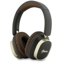 Guess Wireless over-ear headphones Bluetooth ENC Rectangle Metal Script brown