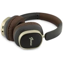 Guess Wireless over-ear headphones Bluetooth ENC Rectangle Metal Script brown