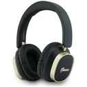Guess Wireless over-ear headphones Bluetooth ENC Rectangle Metal Script black
