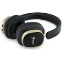 Guess Wireless over-ear headphones Bluetooth ENC Rectangle Metal Script black