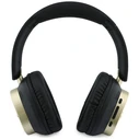 Guess Wireless over-ear headphones Bluetooth ENC Rectangle Metal Script black