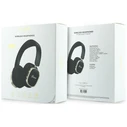 Guess Wireless over-ear headphones Bluetooth ENC Rectangle Metal Script black