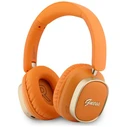 Guess Wireless over-ear headphones Bluetooth ENC Rectangle Metal Script orange