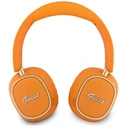 Guess Wireless over-ear headphones Bluetooth ENC Rectangle Metal Script orange