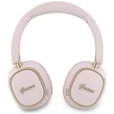 Guess Wireless over-ear headphones Bluetooth ENC Rectangle Metal Script pink