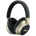 Guess Wireless over-ear headphones Bluetooth ENC 4G Gold Script Metal black
