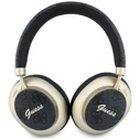 Guess Wireless over-ear headphones Bluetooth ENC 4G Gold Script Metal black