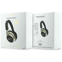 Guess Wireless over-ear headphones Bluetooth ENC 4G Gold Script Metal black