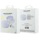Guess Wireless headphones OWS Metallic Finish Electroplated Parts Classic Logo purple