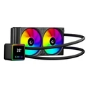 Rampage INFINITE V240 Υδρόψυξη 240mm ARGB με μετρητή θερμοκρασίας, μαύρο