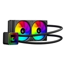 Rampage INFINITE V240 Υδρόψυξη 240mm ARGB με μετρητή θερμοκρασίας, μαύρο