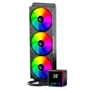 Rampage INFINITE V360 Υδρόψυξη AIO 360 mm ARGB με μετρητή θερμοκρασίας, Μαύρο