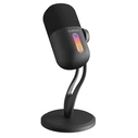 Rampage ARPEJ Gaming Condenser Microphone with Boom Arm and RGB - Black