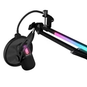 Rampage ARPEJ Gaming Condenser Microphone with Boom Arm and RGB - Black