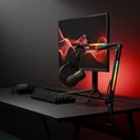 Rampage ARPEJ Gaming Condenser Microphone with Boom Arm and RGB - Black