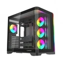Rampage Lyron Gaming Midi Tower Κουτί Υπολογιστή με Πλαϊνό Παράθυρο Μαύρο