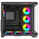 Rampage Lyron Gaming Midi Tower Κουτί Υπολογιστή με Πλαϊνό Παράθυρο Μαύρο