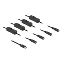 Καλώδιο USB Delock Type-C σε 4x DC 5.5 x 2.1mm 86802, 1m, μαύρο