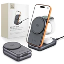 Tech-Protect A53 3in1 Magnetic MagSafe Wireless Charger 25W Qi2.2 Dark Grey