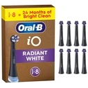 Ανταλλακτικές κεφαλές Oral-B iO Radiant White WB-8, 8 τεμάχια, μαύρο